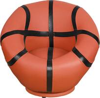 Karla Dubois - Kids Sports Swivel Armchair - Orange - Front_Zoom