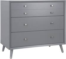 Karla Dubois - Wooster 3-Drawer Dresser - Moon Gray - Angle_Zoom