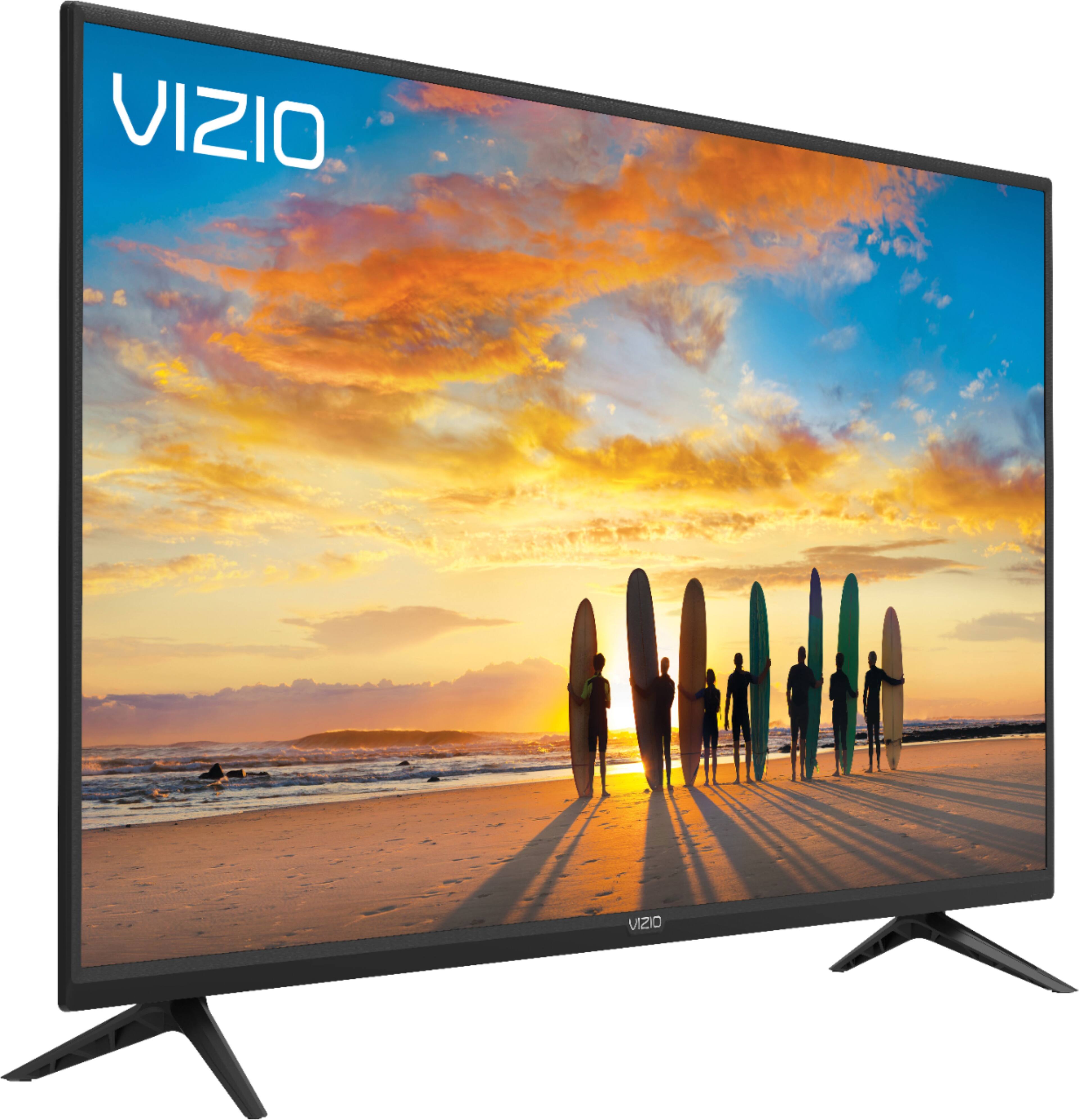 Angle. VIZIO - 43" Class V-Series LED 4K UHD Smart VIZIO SmartCast TV - Black.