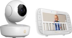 Motorola - Video Baby Monitor with camera and 5" Screen - White - Angle_Zoom