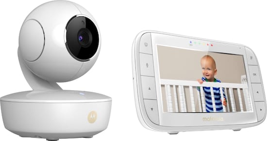 Motorola Video Baby Monitor With Camera And 5 Screen White Mbp36xl Best Buy