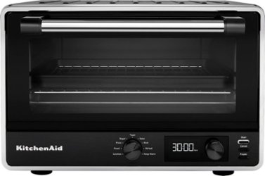 KitchenAid - Digital Countertop Oven - Black Matte - Front_Zoom