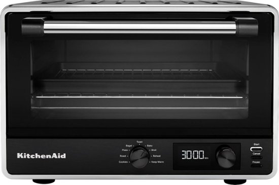 Front Zoom. KitchenAid - Digital Countertop Oven - Black Matte.