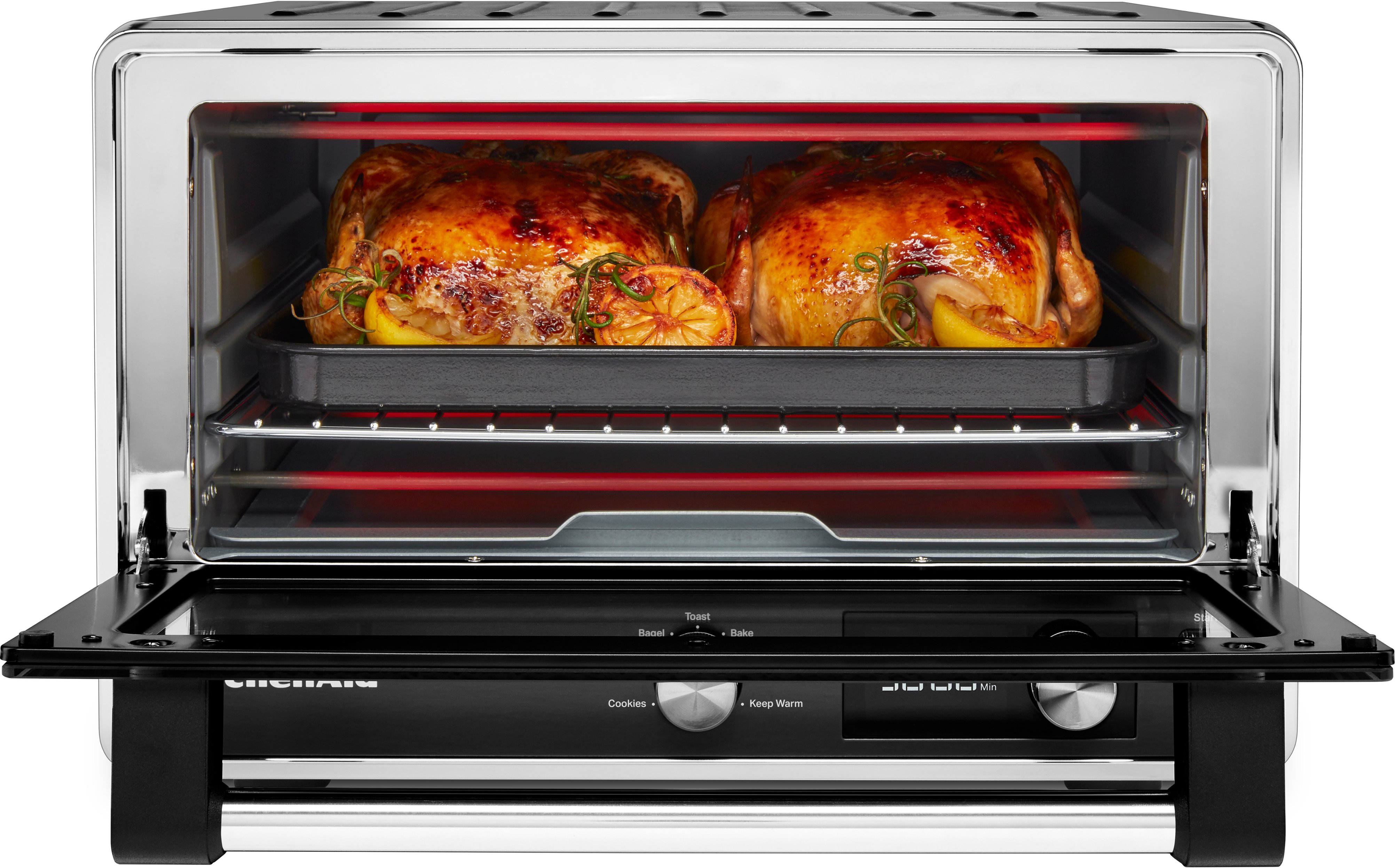 Left View: KitchenAid - KitchenAid® Digital Countertop Oven - KCO211 - Black Matte