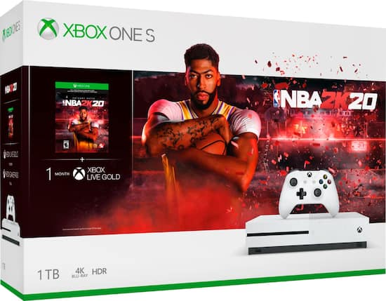 Microsoft Xbox One S 1tb Nba 2k20 Bundle White 234 00998 Best Buy