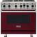 Front. Viking - Professional 5 Series 5.1 Cu. Ft. Freestanding Gas Convection Range - Burgundy.