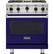Front. Viking - Professional 5 Series 4.0 Cu. Ft. Freestanding Gas Convection Range - Cobalt Blue.
