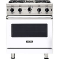 Viking - Professional 5 Series 4.0 Cu. Ft. Freestanding Gas Convection Range - White - Front_Zoom