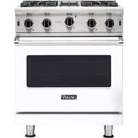 Viking - Professional 5 Series 4.0 Cu. Ft. Freestanding Gas Convection Range - White - Front_Zoom