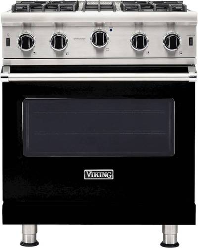 Viking - Professional 5 Series 4.0 Cu. Ft. Freestanding Gas Convection Range - Black