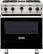 Front. Viking - Professional 5 Series 4.0 Cu. Ft. Freestanding Gas Convection Range - Black.