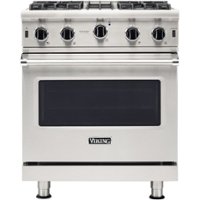 Viking - Professional 5 Series 4.0 Cu. Ft. Freestanding LP Gas Convection Range - Stainless Steel - Front_Zoom