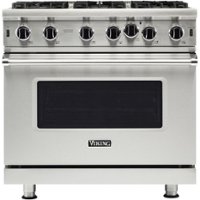 Viking - Professional 5 Series 5.1 Cu. Ft. Freestanding LP Gas Convection Range - Stainless Steel - Front_Zoom