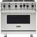 Front. Viking - Professional 5 Series 5.1 Cu. Ft. Freestanding LP Gas Convection Range - Stainless Steel.