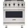 Front. Viking - Professional 5 Series 4.0 Cu. Ft. Freestanding Gas Convection Range - Stainless Steel.