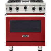 Viking - Professional 5 Series 4.0 Cu. Ft. Freestanding Gas Convection Range - Apple Red - Front_Zoom