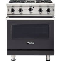 Viking - Professional 5 Series 4.0 Cu. Ft. Freestanding Gas Convection Range - Graphite Gray - Front_Zoom