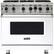 Front. Viking - Professional 5 Series 5.1 Cu. Ft. Freestanding LP Gas Convection Range - White.