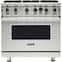 Viking - Professional 5 Series 5.1 Cu. Ft. Freestanding Gas Convection Range - Stainless Steel