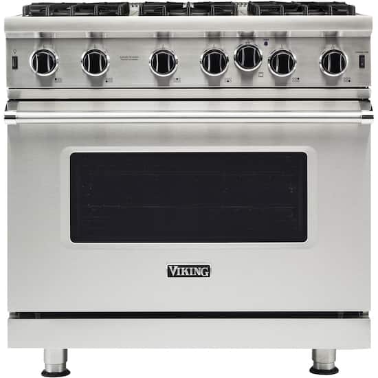 Viking Professional 5 Series 5 1 Cu Ft Freestanding Gas Convection Range Stainless Steel Vgic53626bss Best Buy