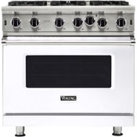 Viking - Professional 5 Series 5.1 Cu. Ft. Freestanding Gas Convection Range - White - Front_Zoom