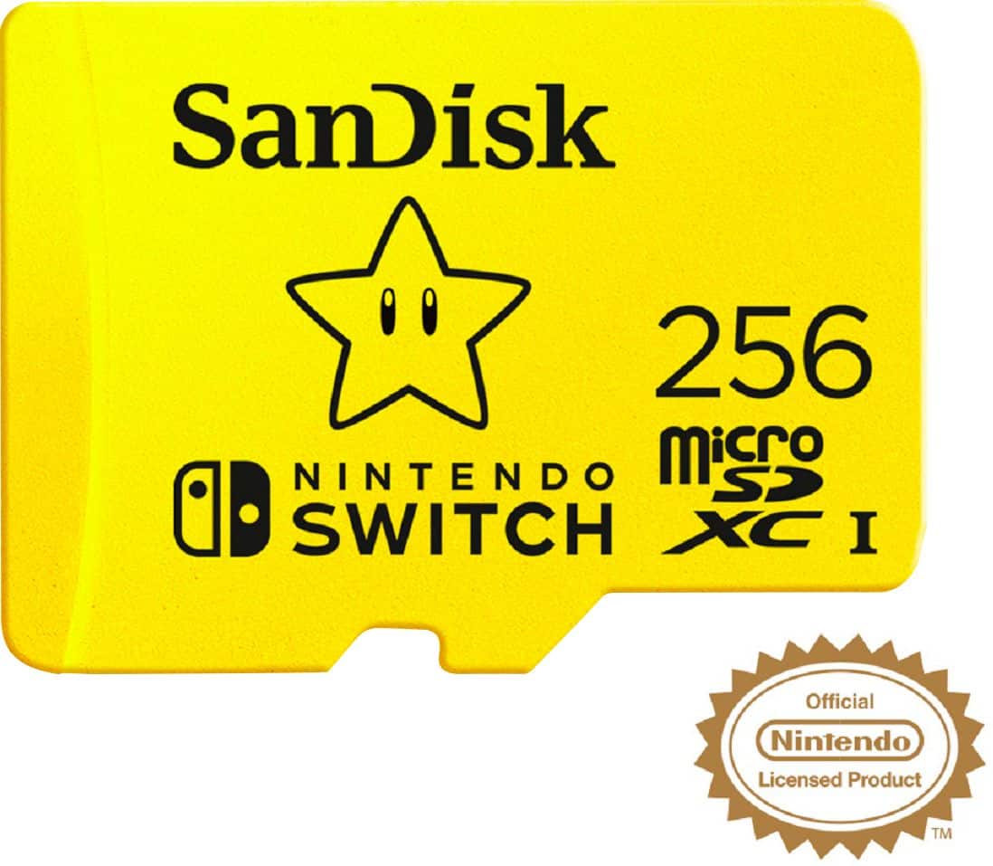 Alt View 12. SanDisk - 256GB microSDXC UHS-I Memory Card for Nintendo Switch - Yellow.