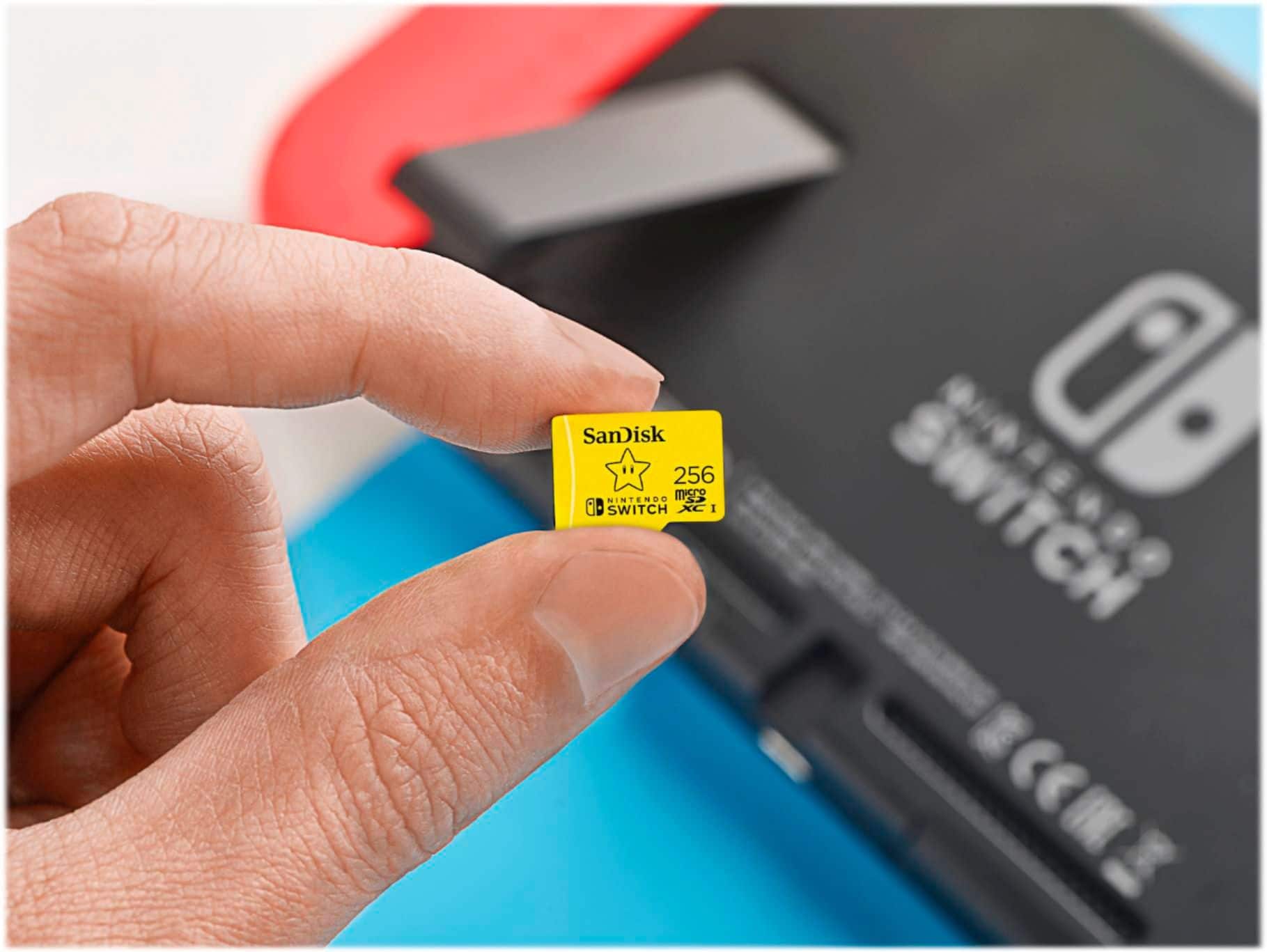 Alt View 13. SanDisk - 256GB microSDXC UHS-I Memory Card for Nintendo Switch - Yellow.