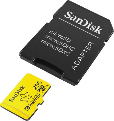 SANDISK 256GB microSDXC UHS 1 Memory Card Licensed for Nintendo SANDISK 256GB microSDXC UHS 1 Memory Card Licensed for Nintendo