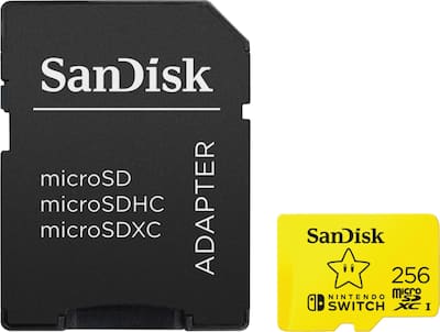 SANDISK 256GB microSDXC UHS 1 Memory Card Licensed for Nintendo SANDISK 256GB microSDXC UHS 1 Memory Card Licensed for Nintendo
