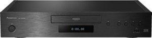 Panasonic - Streaming 4K Ultra HD Hi-Res Audio with Dolby Vision THX Certified 7.1 Channel DVD/CD/3D Wi-Fi Built-In Blu-Ray Player - Black - Front_Zoom