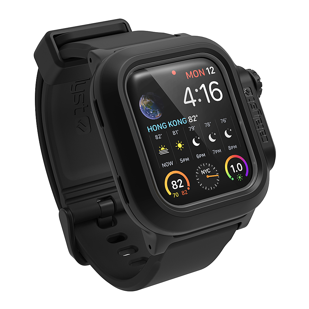 Angle View: Catalyst - Protective Water-resistant Case for Apple Watch™ 40mm - Stealth Black