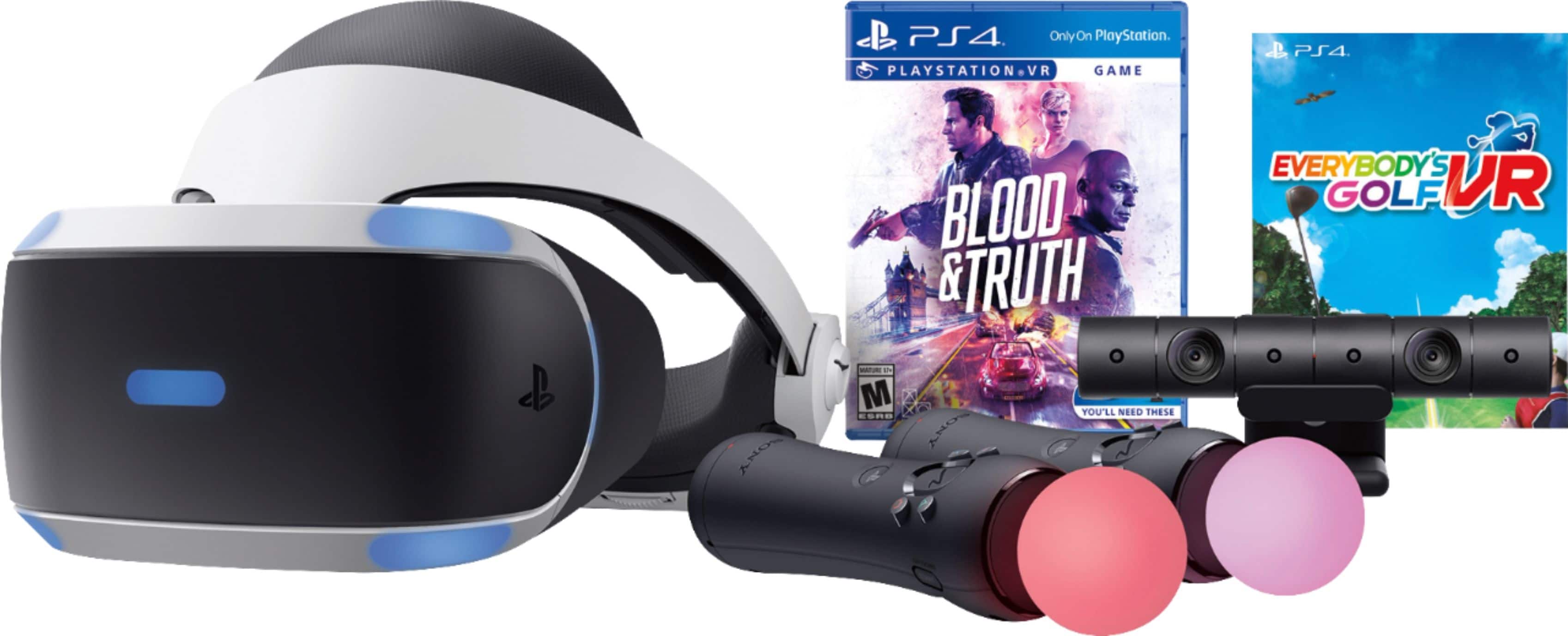 Front. Sony - PlayStation VR Blood & Truth and Everybody's Golf VR Bundle.