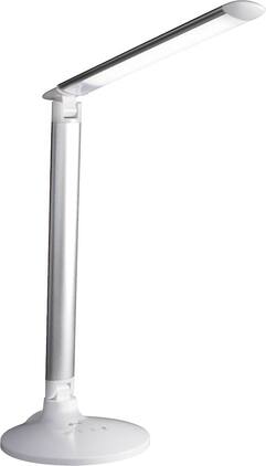 OttLite - Command LED Desk Lamp with Amazon Alexa and Google Home Voice Assistant - Silver