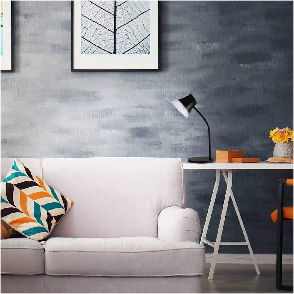 Alt View 17. OttLite - Shine LED Desk Lamp with Wireless Charging - Brown.