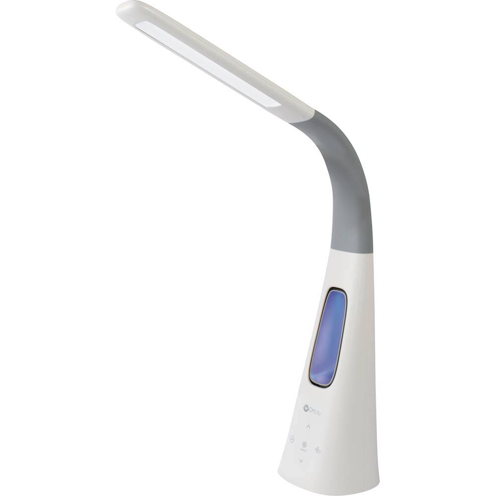 Left. OttLite - Cool Breeze LED Fan Lamp - White.