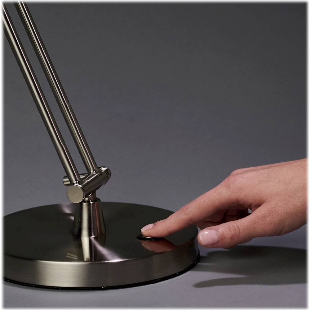 Alt View 14. OttLite - Refine LED Desk Lamp with USB Port - Brushed Nickel.