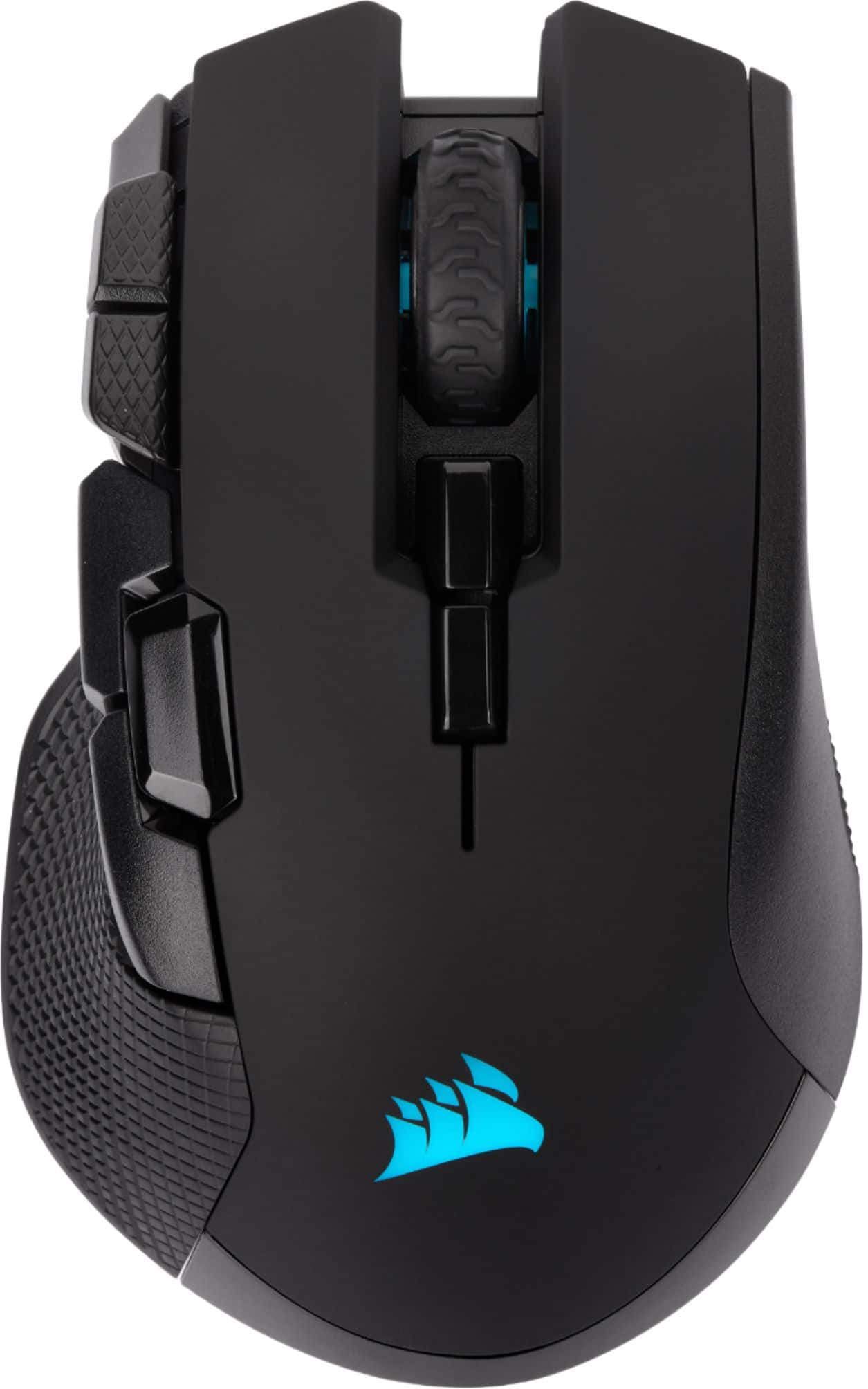 Alt View 13. CORSAIR - IRONCLAW RGB Wireless Optical Gaming Mouse - Black.