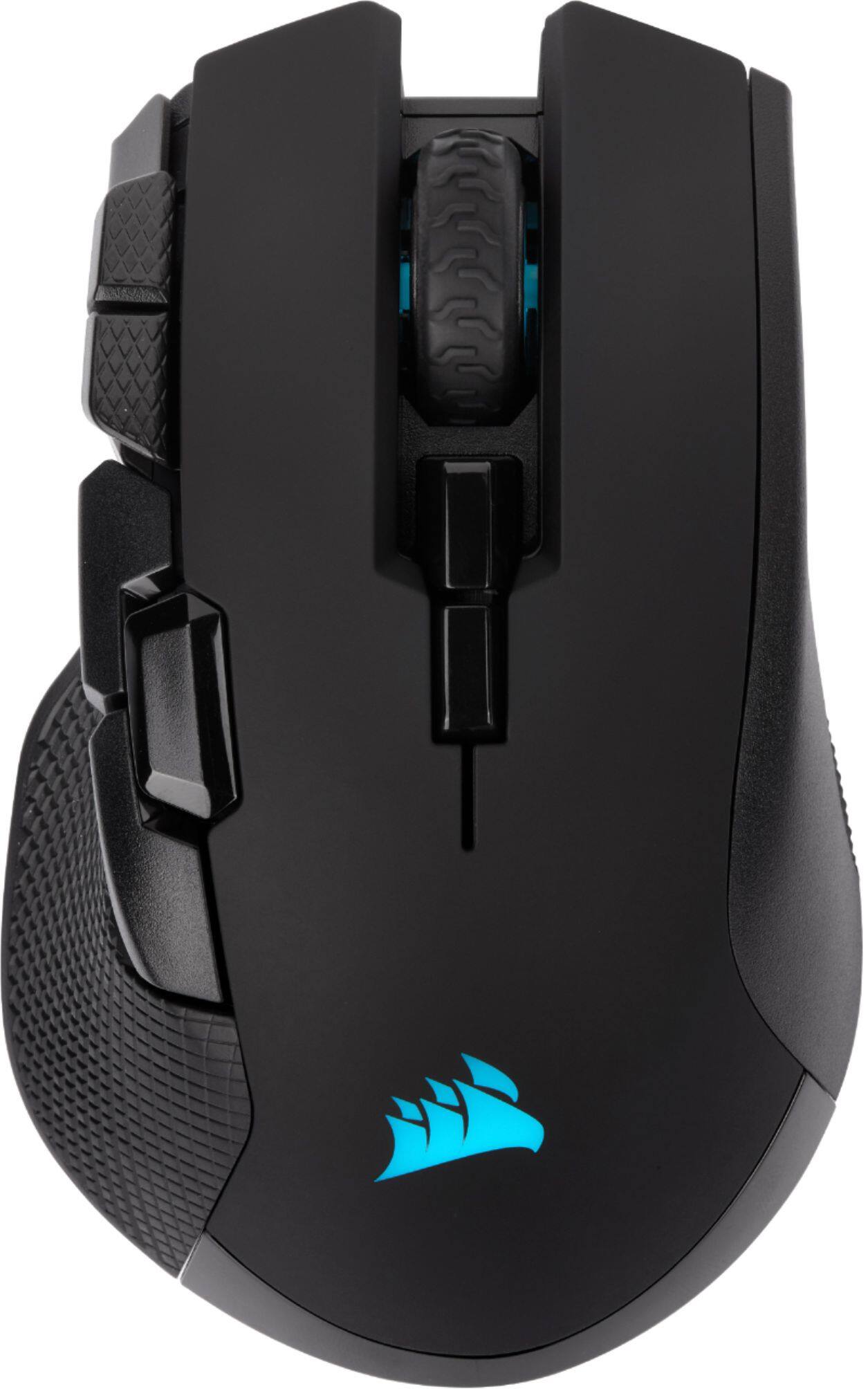 Alt View 13. CORSAIR - IRONCLAW RGB Wireless Optical Gaming Mouse - Black.