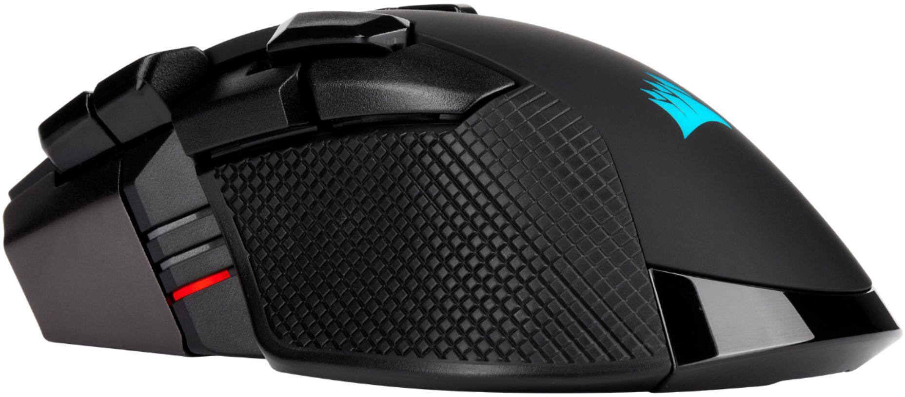 Alt View 17. CORSAIR - IRONCLAW RGB Wireless Optical Gaming Mouse - Black.