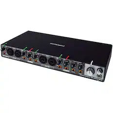 Front. Roland - USB Audio Interface - Black.