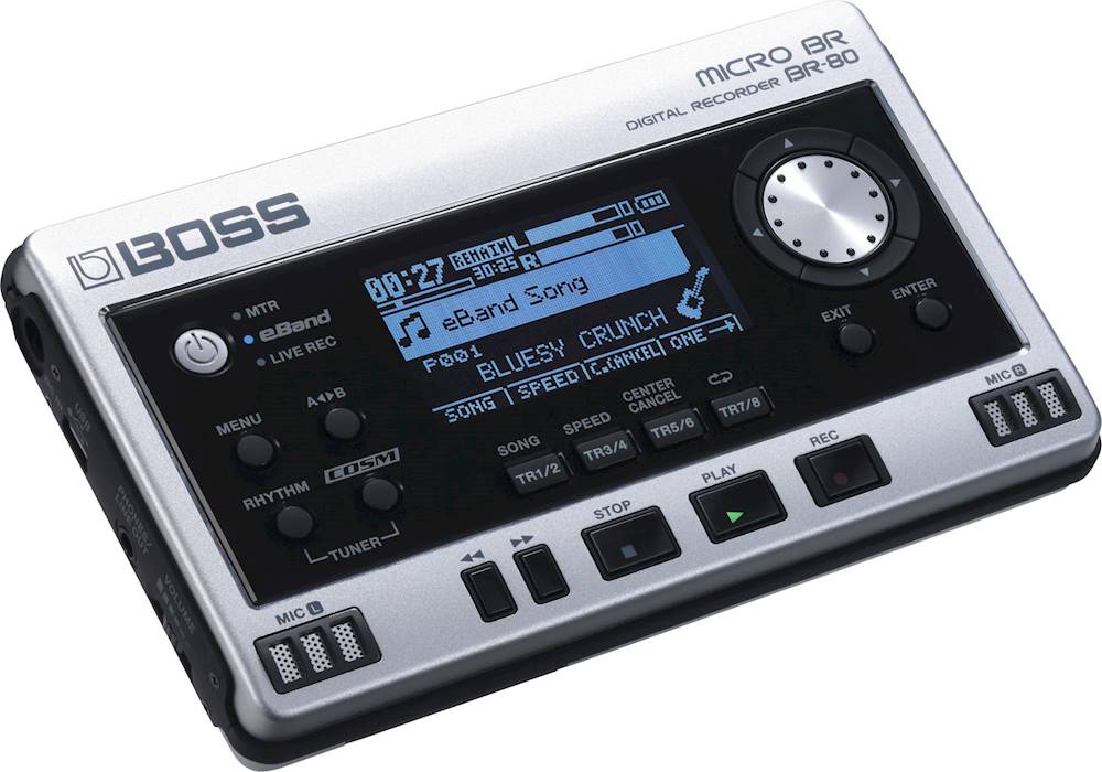 Angle View: BOSS Audio - MICRO BR BR-80 Digital Recorder