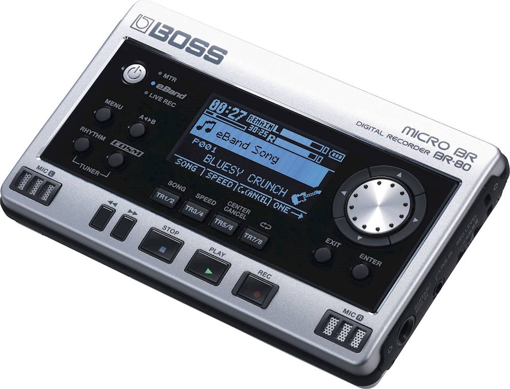 Left View: BOSS Audio - MICRO BR BR-80 Digital Recorder