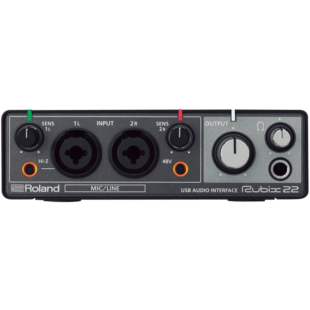 Front. Roland - USB Audio Interface - Black.