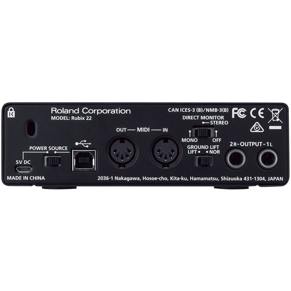 Alt View 12. Roland - USB Audio Interface - Black.