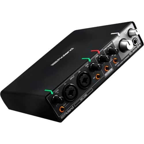 Left. Roland - USB Audio Interface - Black.