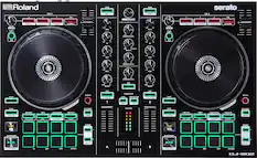 Front. Roland - Roland DJ-202 Serato Lite DJ Controller - Black.