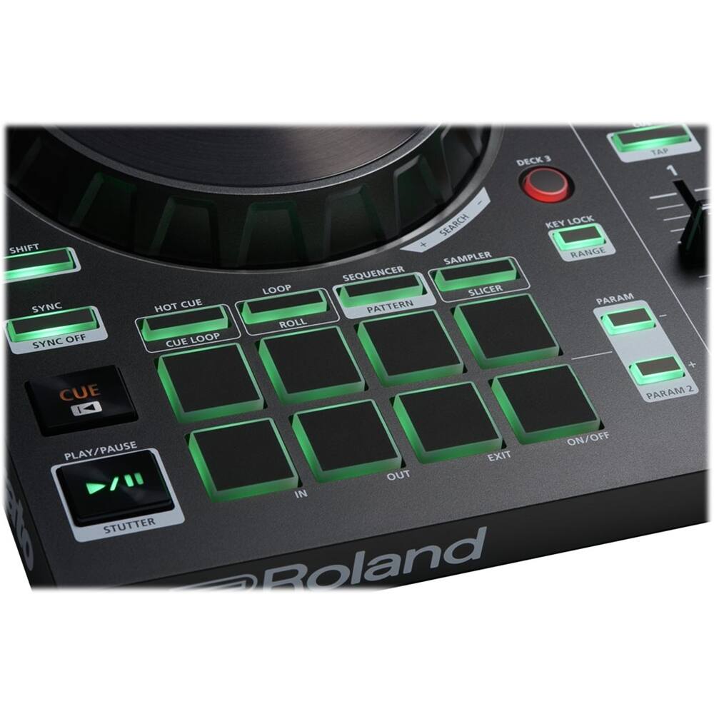 Alt View 17. Roland - Roland DJ-202 Serato Lite DJ Controller - Black.