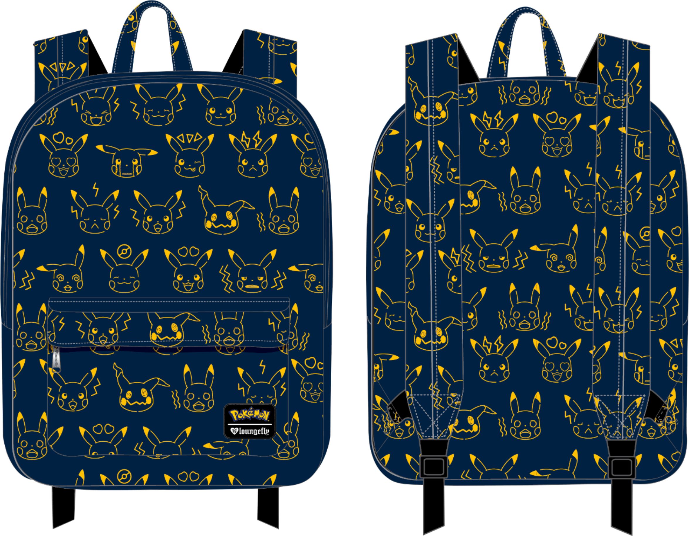 LoungeFly - Pikachu Expressions Backpack - Multicolor