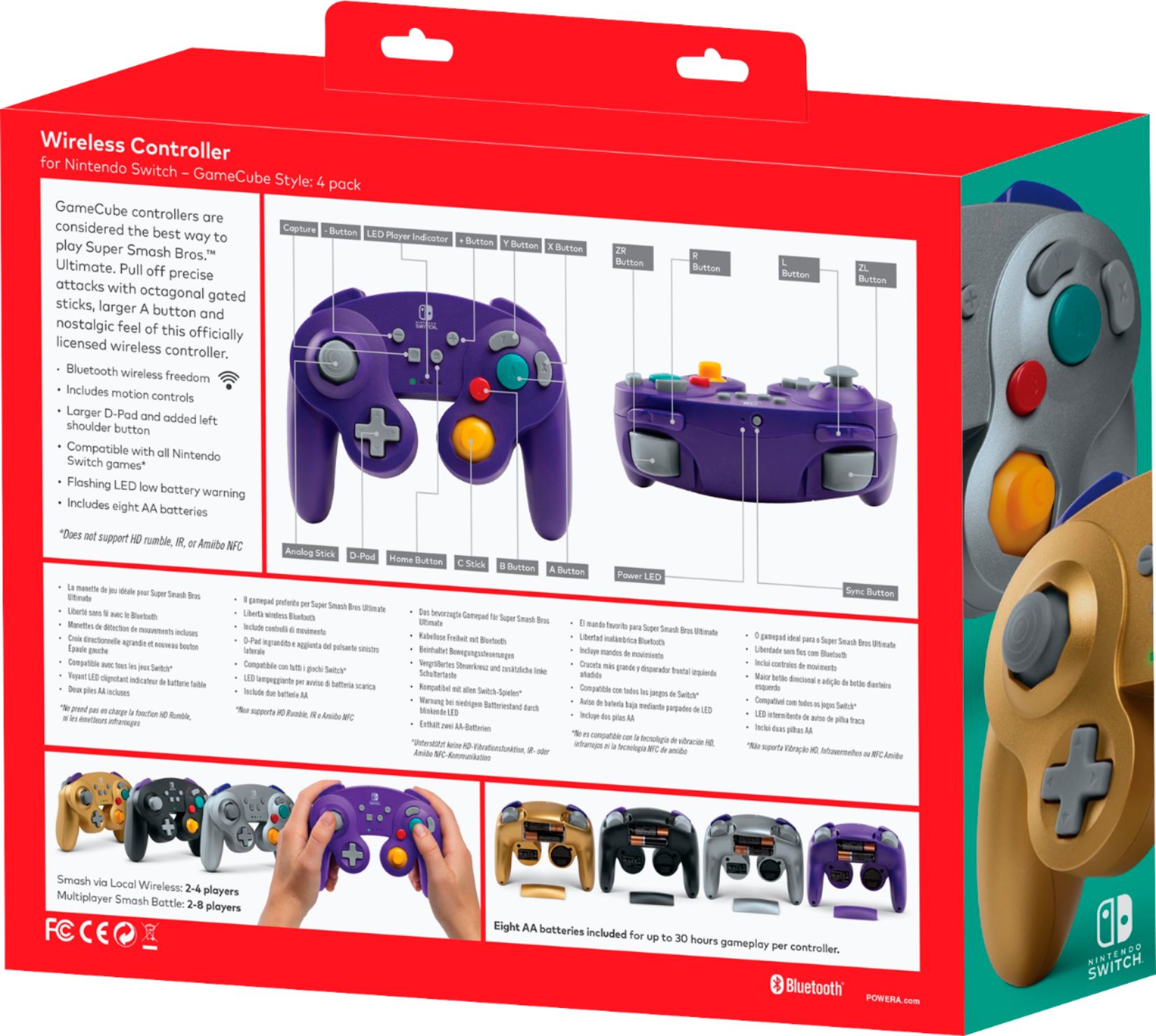 powera wired gamecube controller for nintendo switch