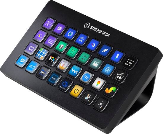 Elgato Stream Deck XL Wired Keypad with Back Lighting Black 10GAT9901 - Best Buy